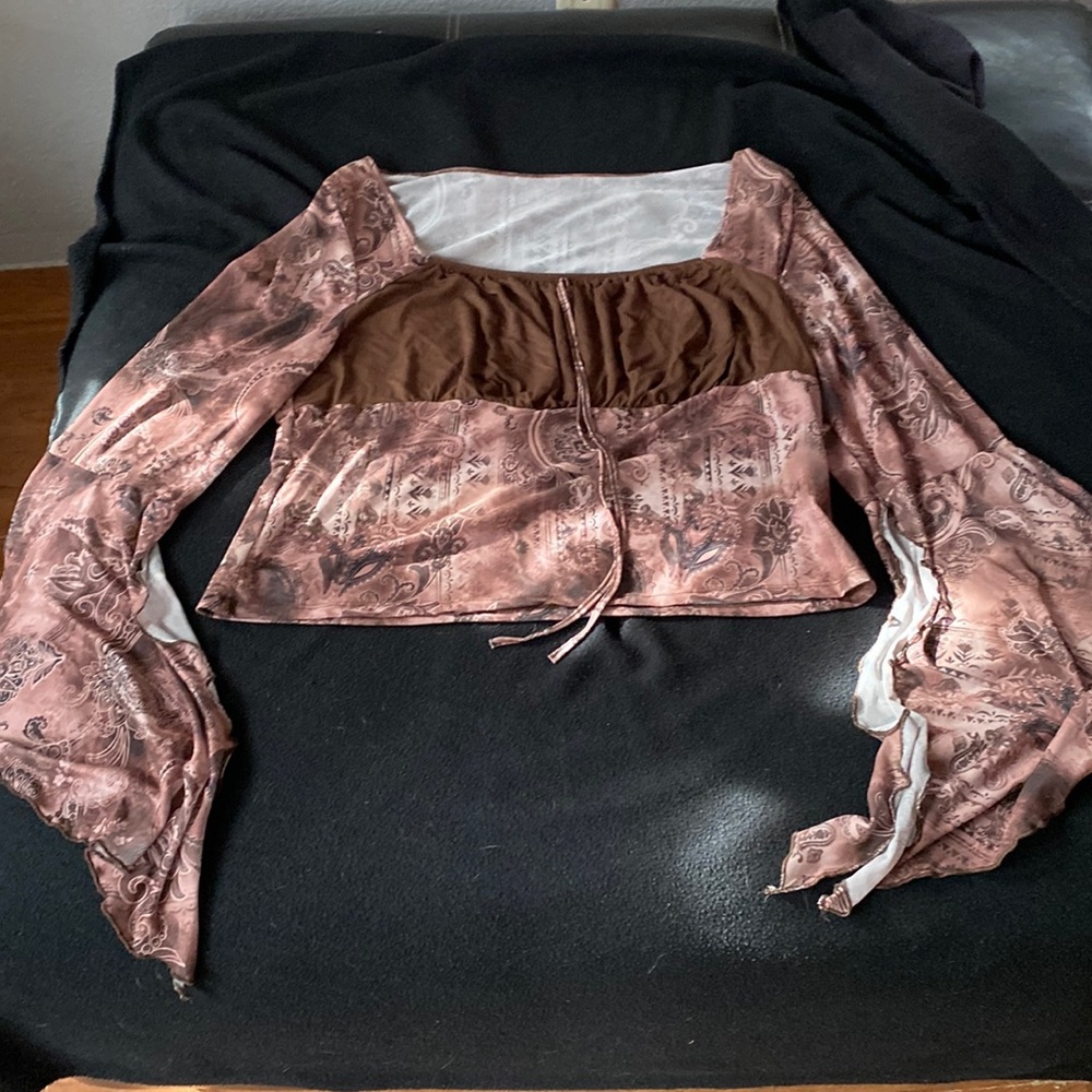 Bell Sleeve top, Balconette with tie